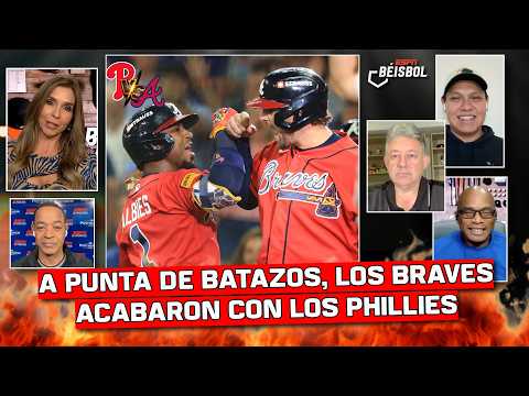 BRAVES SILENCIARON a PHILLIES sin LUIS ARRÁEZ y los ELIMINARON en SERIE DE COMODÍN | ESPN Beisbol