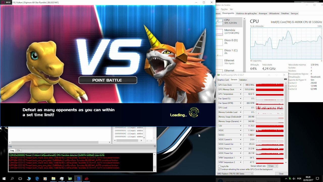 RPCS3 - Digimon All Star Rumble - Vulkan API Testing - YouTube