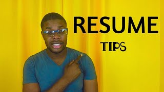Resume Tips plus a free Resume review!!!