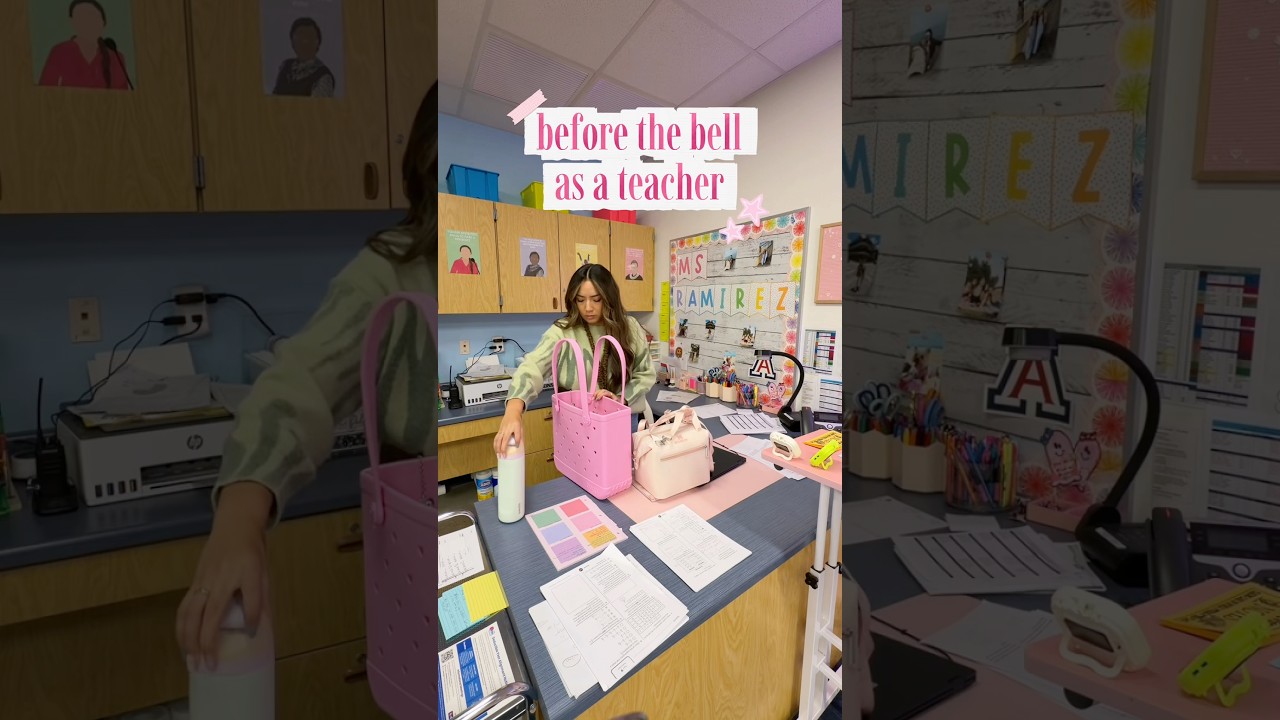 Before the bell✏️✨💞 #teacherlife #teachersday #teachers #classroom #teacherjob #teaching #teach