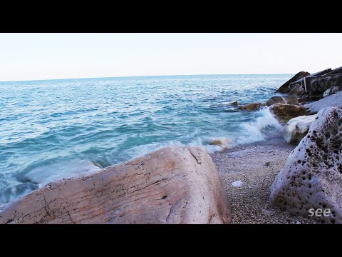 Rumore del mare calmo per dormire e rilassarsi con il suono delle onde ...