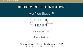 Retirement Countdown - Are You Ready?