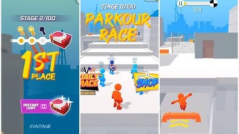 👑 PARKOUR RACE 👑 Game All Levels Gameplay Walkthrough Android ios