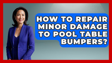How To Repair Minor Damage To Pool Table Bumpers? - Billiards Hustlers