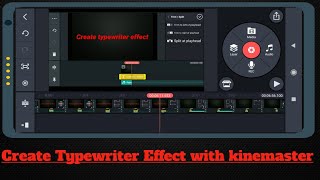 Create Typewriter Effect with kinemaster | How to create typewriter effect with kinemaster #tutorial