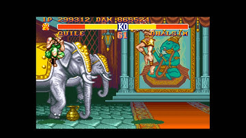 Street Fighter II SNES - Guile vs. Dhalsim - Hardest Setting