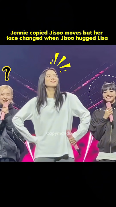 Jennie face changed when Jisoo hugged Lisa 😭 #blackpinkedit #lalisa #jisooo  #jennie