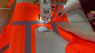 Watch how we attach TPU reflective strips to safety vests