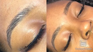 Brow Mapping/Waxing/Tinting Transformation on Client