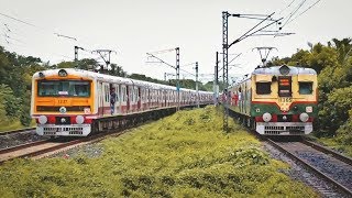 Parallel entry & exit | Two EMU train entering together at same time | Eastern Railway screenshot 5
