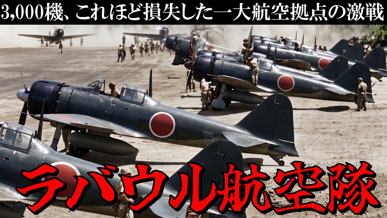 【太平洋戦争】ラバウル航空隊の激戦／3,000機を失った一大航空拠点での戦いを徹底解説／日本海軍／零戦／ラバウル空襲／ガダルカナル島を巡る戦い
