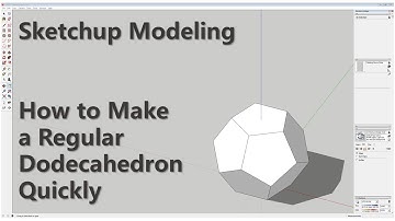Sketchup Modeling - How to Make a Regular Dodecahedron Quickly