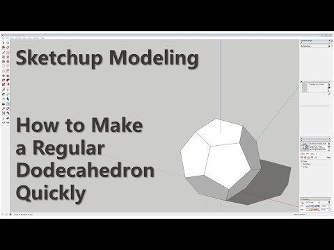 Sketchup Modeling - How to Make a Regular Dodecahedron Quickly
