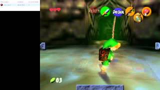 Deku Tree Wrong Warp to Ganon's Castle (no sword, no Deku Nuts)