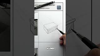 Perspektive meistern: Schachtelzeichnen für 3D-Effekte! #shorts