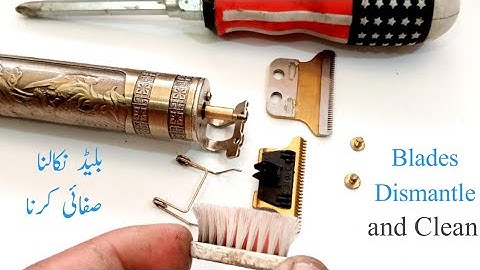Vintage T9 trimmer Blades remove assemble and Clean it