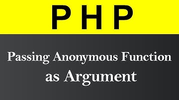 Passing Anonymous Function as Argument in PHP (Hindi)