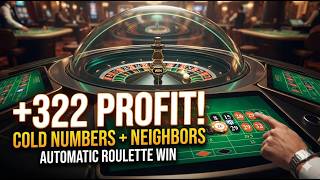 322 dollars PROFIT! Testing the Cold Numbers + Neighbors Roulette Strategy