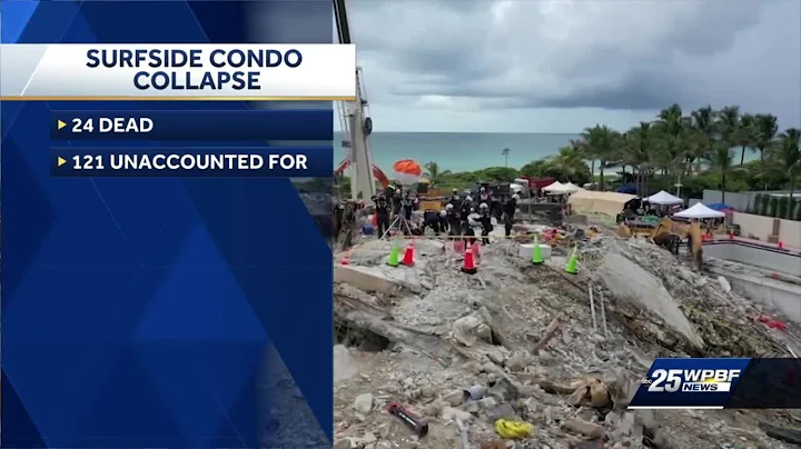 Champlain Towers South demolished late Sunday night as death toll remains at 24