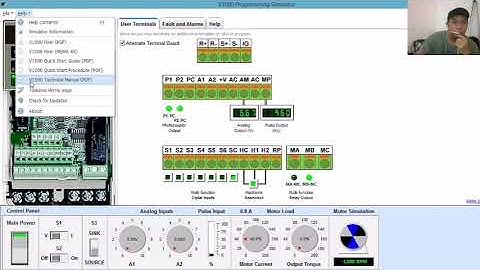 HOW TO USE YASKAWA VFD SIMULATOR IN DIGITAL KEYPAD OPERATION