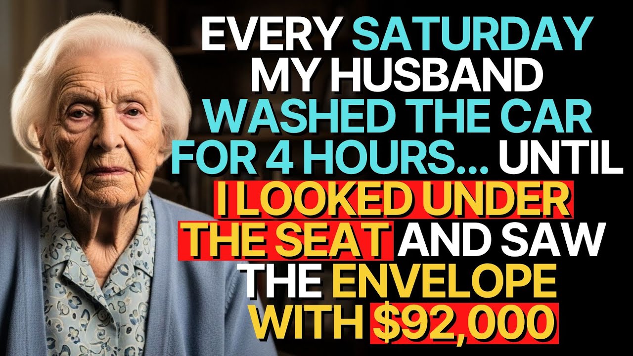 EVERY SATURDAY MY HUSBAND WASHED THE CAR FOR 4 HOURS… UNTIL 👵🥀 STORY ABOUT THIS GRANDMA