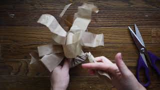 Paper Bag Tree Sculpture