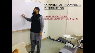 Sampling without replacement of size 3 (n=3)