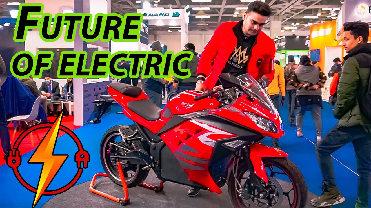 Electric Sports Bike in EV India Expo Hindi King Indian YouTube
