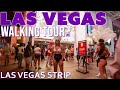 Las Vegas Strip Walking Tour 4/4/21, 8:30 PM Easter Sunday