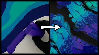 A Play with Chameleon Cells - Abstract Fluid Pouring Acrylics + Music