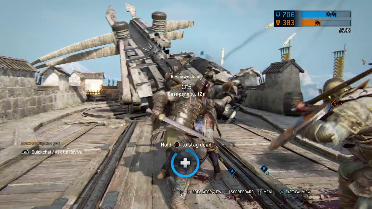 IM DEAD!!! (dead or dead dead?) MY HEADS GONE!!!! For honor gameplay