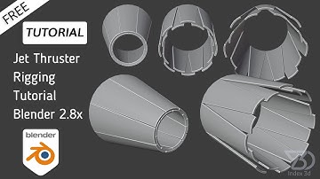 Easy Jet Thruster Rigging tutorial for beginners | Blender 2.8 + free Project file