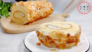 [Eng Sub]杏仁奶油蛋糕卷 Almond Cream Cake Roll【小敏的Fun】