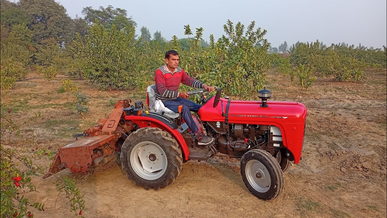 MF 5118 on 4 Feet Offset Rotary Tiller