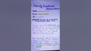 How to write a Memo |Memo format#memo#shorts