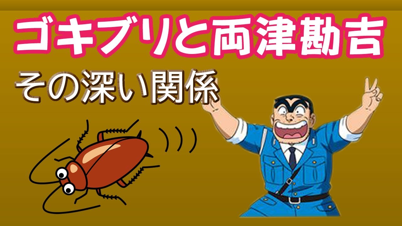 こち亀 ゴキブリと両津勘吉の深い関係 Youtube