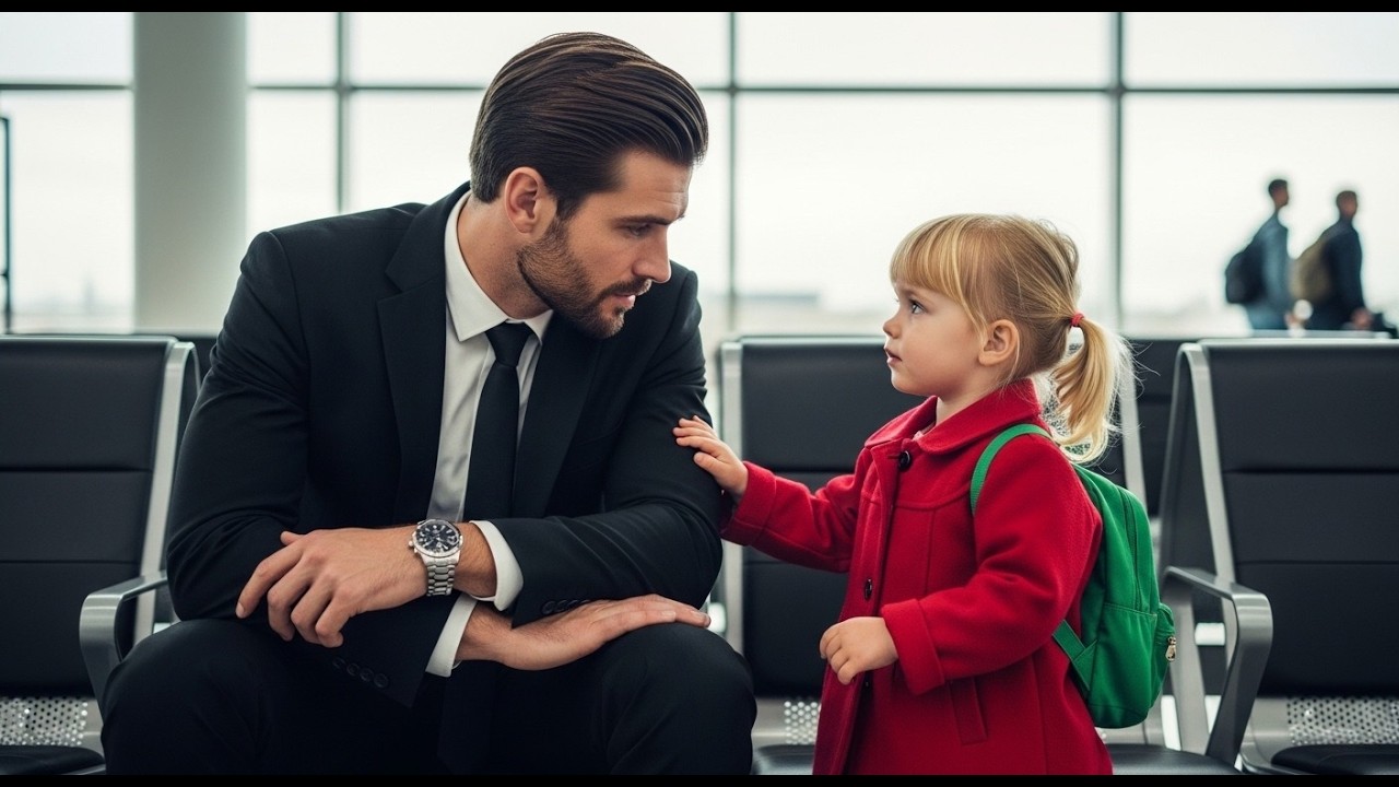 „Și tu te-ai rătăcit?” — fetița îl întreabă pe MILIONARUL singuratic în aeroport… iar apoi…