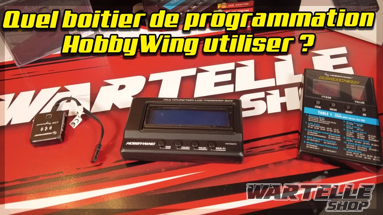 Les boitiers de programmation pour variateurs Hobbywing - Lequel choisir ?