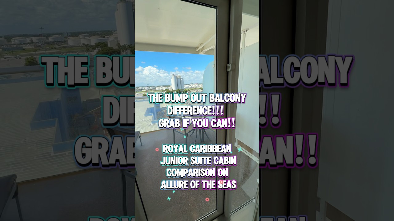 Big balcony cabin on the hump #juniorsuite #royalcaribbean