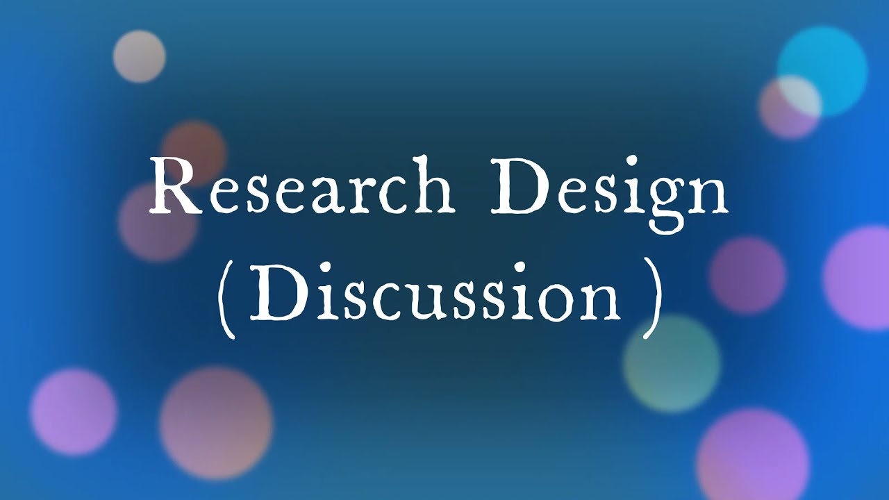 Visualising your thesis| Session 14 |  Research design Discussion