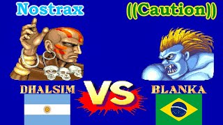 Street Fighter II': Champion Edition  Nostrax vs ((Caution)) FT5