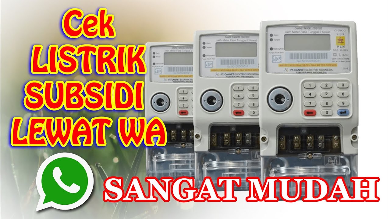 Cek subsidi listrik lewat WA sangat mudah sekali