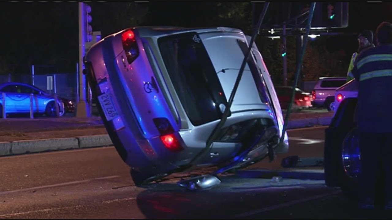 Driver runs away after flipping car in Springfield accident YouTube