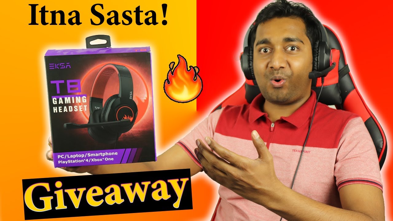 Giveaway 🔥 | EKSA T8 Gaming Headphone Unboxing and Review | Best Budget Gaming Headphones ?