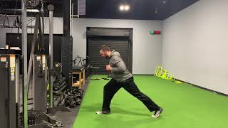 Split-Stance 1-Arm Cable Row