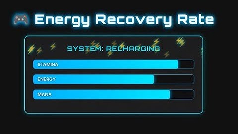 Integration by Substitution Applied in Gaming (Energy Recovery Rate)