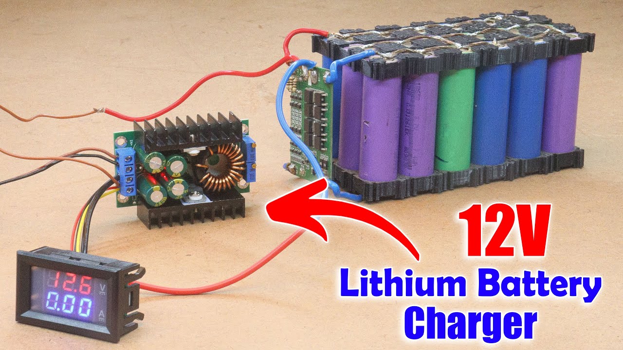 How to make 12V Lithium Ion Battery Charger at home in Hindi || 12V ...