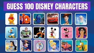 Guess 100 Disney Characters Challenge! | Can You Name Them All