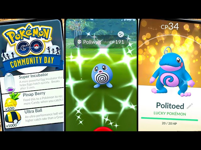 Poliwag no Dia Comunitário de julho de 2023