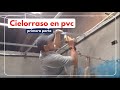 Instalación de cielorraso en  pvc 1 de 2